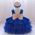 thumbnail image 1 of Vestido de bebé, vestido de novia con encaje calado, vestido lavado, vestido de princesa de algodón para niños, vestido, 1 of 6