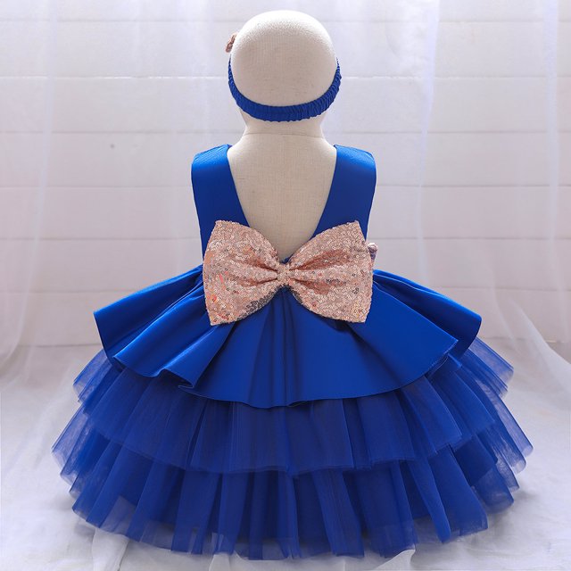 Vestido de bebé, vestido de novia con encaje calado, vestido lavado, vestido de princesa de algodón para niños, vestido