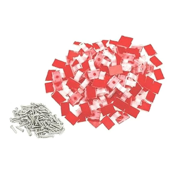 RUISINERY 100pieces LED Strips Light Mounting Clip LED Strips Light Holder Self-Adhesive Mounting Brackets Cable Wire Organizers Clip