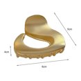 thumbnail image 6 of Women Hair Claw Solid Color Luxury Non-slip with Teeth Mini Size Hair Decoration Alloy Hollow Out Women Hair Clip Hair Styling Tool, 6 of 6