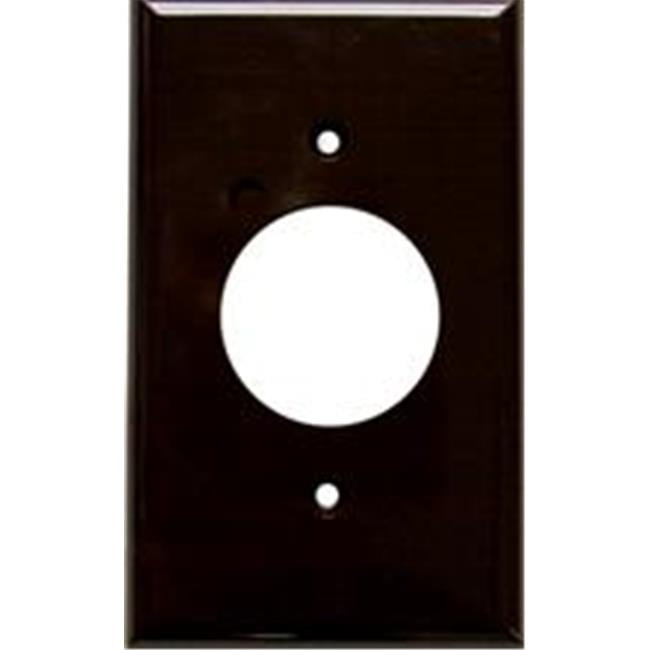 1-Gang Single Receptacle Outlet Wall Plate Lexan Plastic Wallplate IVORY 1 pc