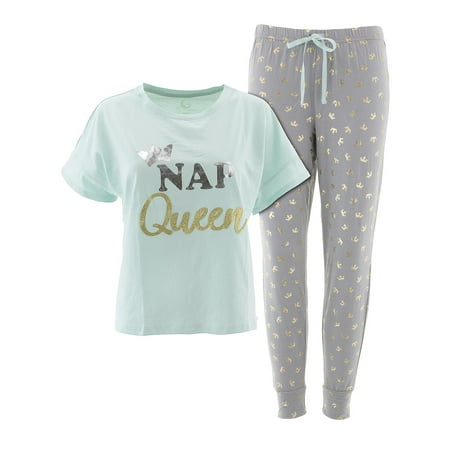 PJ Couture Womens Nap Queen Mint Pajamas