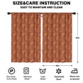 thumbnail image 2 of Paisley and Floral Red Pattern Insulated Teens Curtains Set Of 2, Bedroom Essentials, Toddler Room Decor 52x84in(132x213cm), 2 of 5