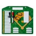 thumbnail image 1 of LYMAYTER Baseball Coaches Clipboard with 40 Strips Pens Clips Carabiners Lineup Strategy Planning Board Coaching Tool, 1 of 8