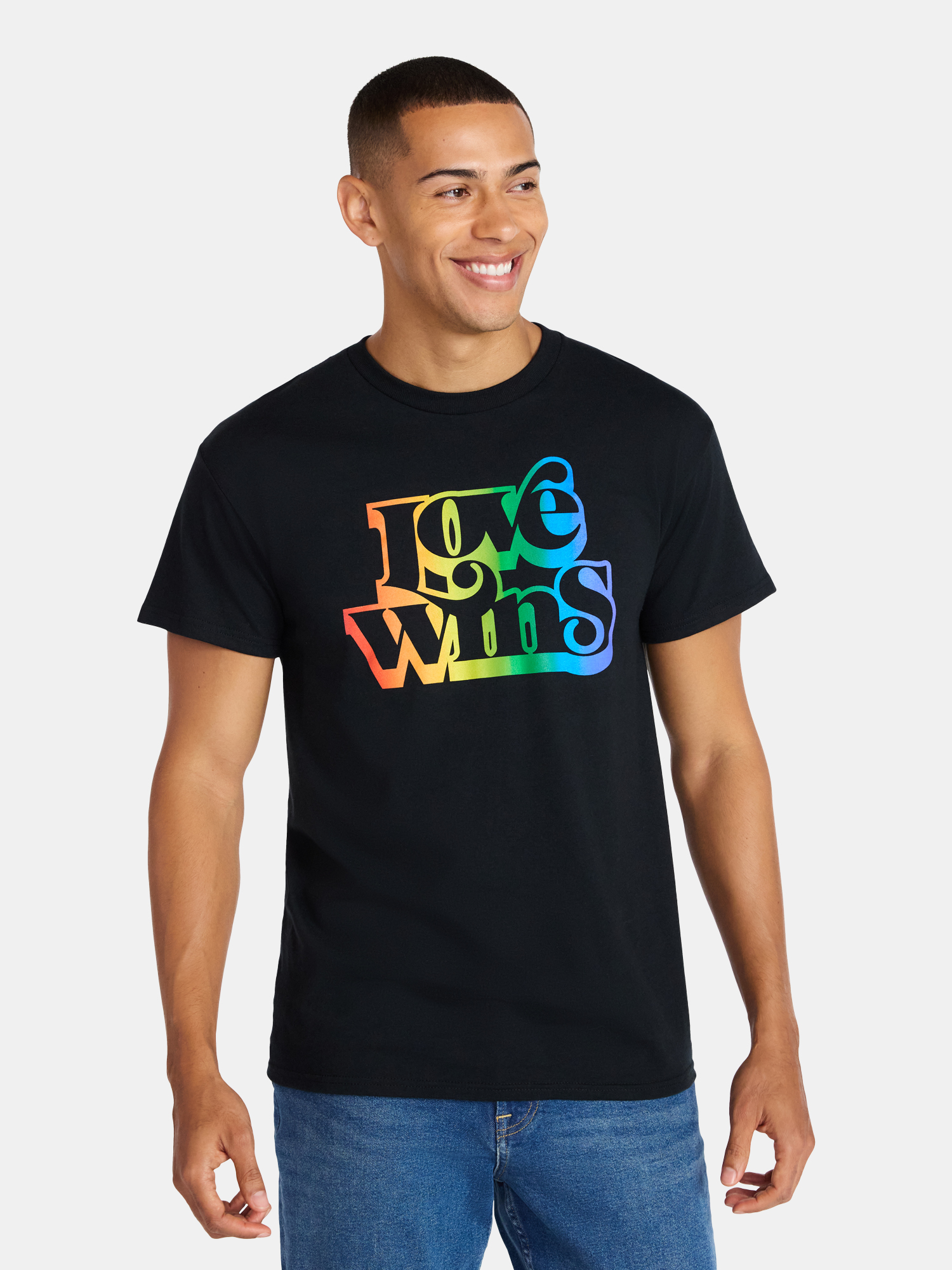 Pride Love Wins Graphic Tee Shirt, Men's Sizes XS-5XL