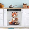 thumbnail image 5 of Fox and Girl Magnetic Dishwasher Decal 23''x26'' Easy to Clean Single Sided Print, 5 of 6
