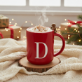 thumbnail image 1 of Tasses monogrammées en céramique Holiday Times- D, 1 of 3