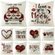 thumbnail image 1 of XWQ Caja de almohada de San Valentín romántica cómoda táctil Plaid 45x45cm Lino Valentín Amor de la funda de almohada decorativa para sofá cama de sofá cama XWQ 715087849, 1 of 6