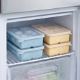 thumbnail image 5 of Food Grade Silicone Ice Cube Tray with Lid 6 Grid for Freezing Beverage, Gray Blue, 5 of 6