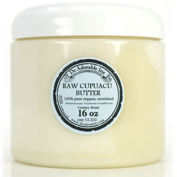 Dr Adorable - 16 oz - Cupuacu Butter - Unrefined Organic Fresh Natural
