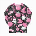 thumbnail image 5 of TOWED22 Girls Boys Halloween Pajamas Pumpkin Ghost Graphic Cotton Planet Pjs Toddler 2 Piece Sleepwear Kids Clothes Set(Hot Pink,3-4 Y), 5 of 5