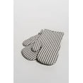 thumbnail image 2 of Fabstyles Bistro Stripe Oven Mitt Set: Stylish Safety for Your Kitchen, 2 of 4