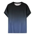 thumbnail image 7 of RATTOYY Men's Sun Protection Shirts Mens Summer Leisure Sports T Shirt Fashion Lapel Simple Gradient Short Sleeved Round Neck T Shirt Mens Fashion Outwear, 7 of 7