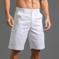 thumbnail image 6 of YUHAOTIN Men Shorts Mens Summer Solid Color Pants Pocket Drawstring Loose Muti Pockets Casual Sports Running Straight Shorts Beach Pants Summer Shorts for Men 2024 Pajama Shorts, 6 of 7