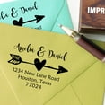 thumbnail image 4 of Printtoo Personalized Rubber Stamp Address Round Stamp Wedding Invitation Wood Mounted Custom Stamper-1.96 Inches Diamater, 4 of 4