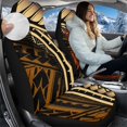 thumbnail image 2 of Garronmavis Polynesian 2 Piece Fluffy Car Seat Covers Sets Bucket Seat Cover for Vehicle Interior Decor Stretchy Driver Seat Covers, 2 of 7