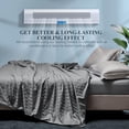 thumbnail image 7 of Aship Cooling Blanket for Hot Sleepers, Arc-Chill Q-Max>0.5 Double Cooling Sided Stylish Revolutionary Cold Blankets, Lightweight Summer Blanket Queen Size, Gray, 79" x 86", 7 of 7
