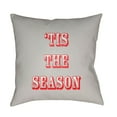 thumbnail image 1 of Surya Tis The Season II Word Print Outdoor Pillow, 1 of 2