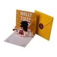 thumbnail image 1 of Moins de 5 Cartes de Vœux Cartes de Noël 4.3x4.3 Pouces Petites Cartes avec Enveloppes Autocollants 3D Mignonnes Cartes de Vœux de Vacances Père Noël Bonhomme de Neige Renne Arbre de Noël pour Enfants, 1 of 7