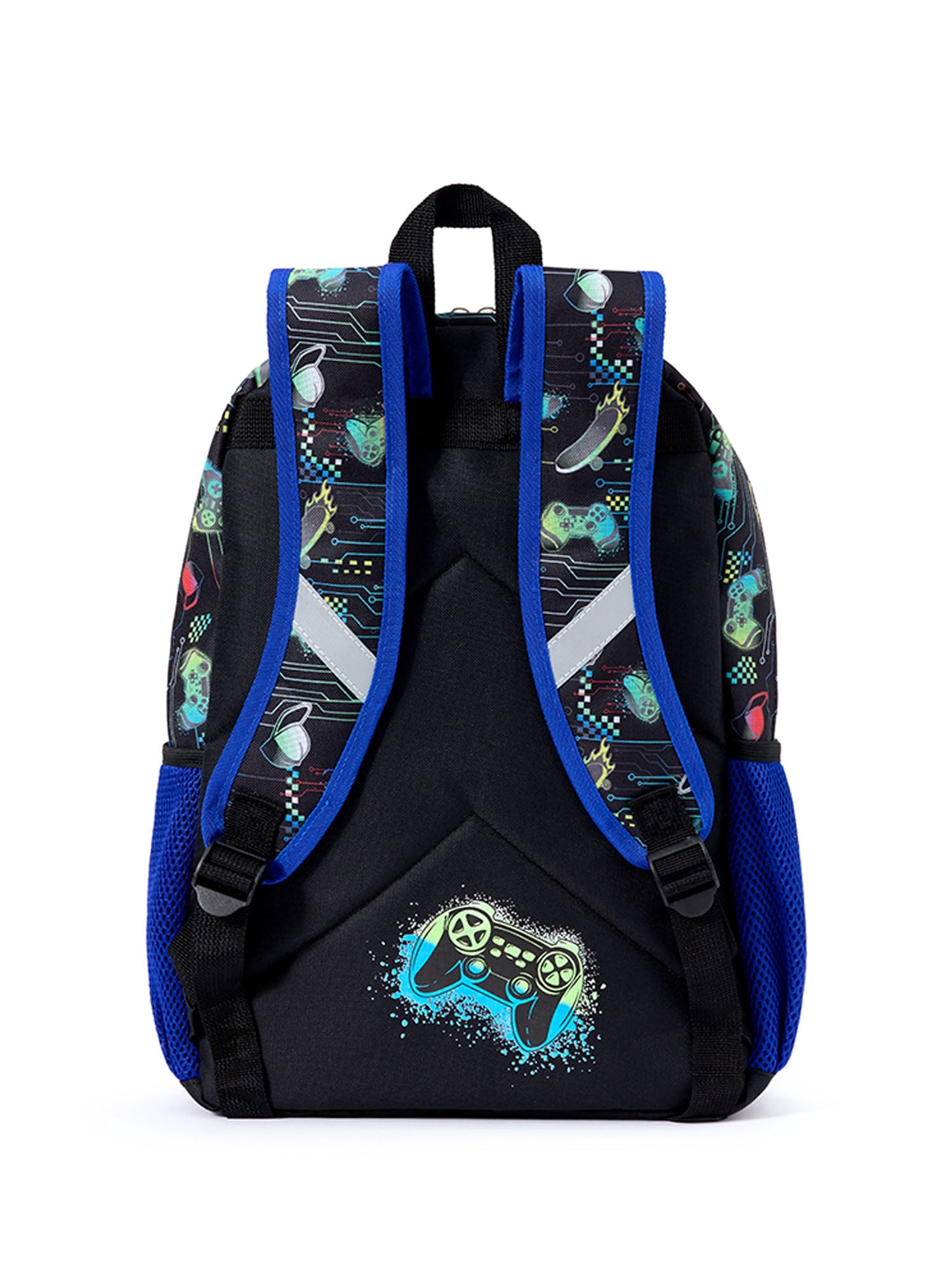 Schoolyard Vibes 17" 3 Piece Backpack Set with Headphones and Kids Lunch Box