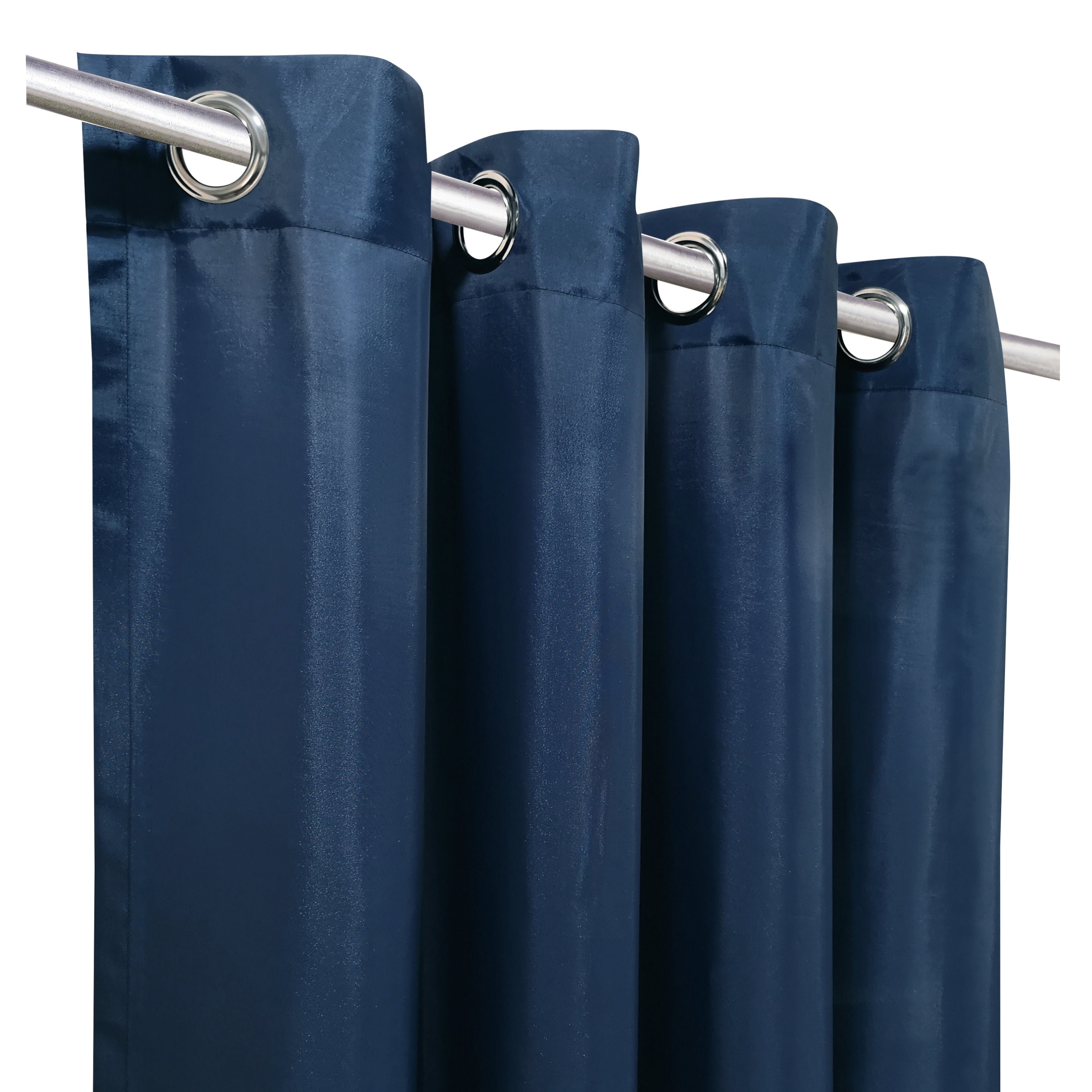 Seaside Indoor/Outdoor Grommet Curtain Panel - Pair each 50" x 96" in Indigo