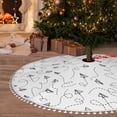 thumbnail image 6 of Rocae Airplane for Christmas Tree Skirt with Pom Pom Trim for Holiday Party for Holiday Home Decor Indoor Outdoor-48", 6 of 7
