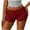 A183-Wine, variant on Women's Yoga Shorts Elastic High Waisted Tight-Fit Casual Loose Fit Solid Color Summer Workout Shorts