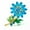 Blue Flwoer-1, variant on Crystal Daisy Sunflower Plant Enamel Rhinestone Bouquet Brooch Pin Party Women-Daisy