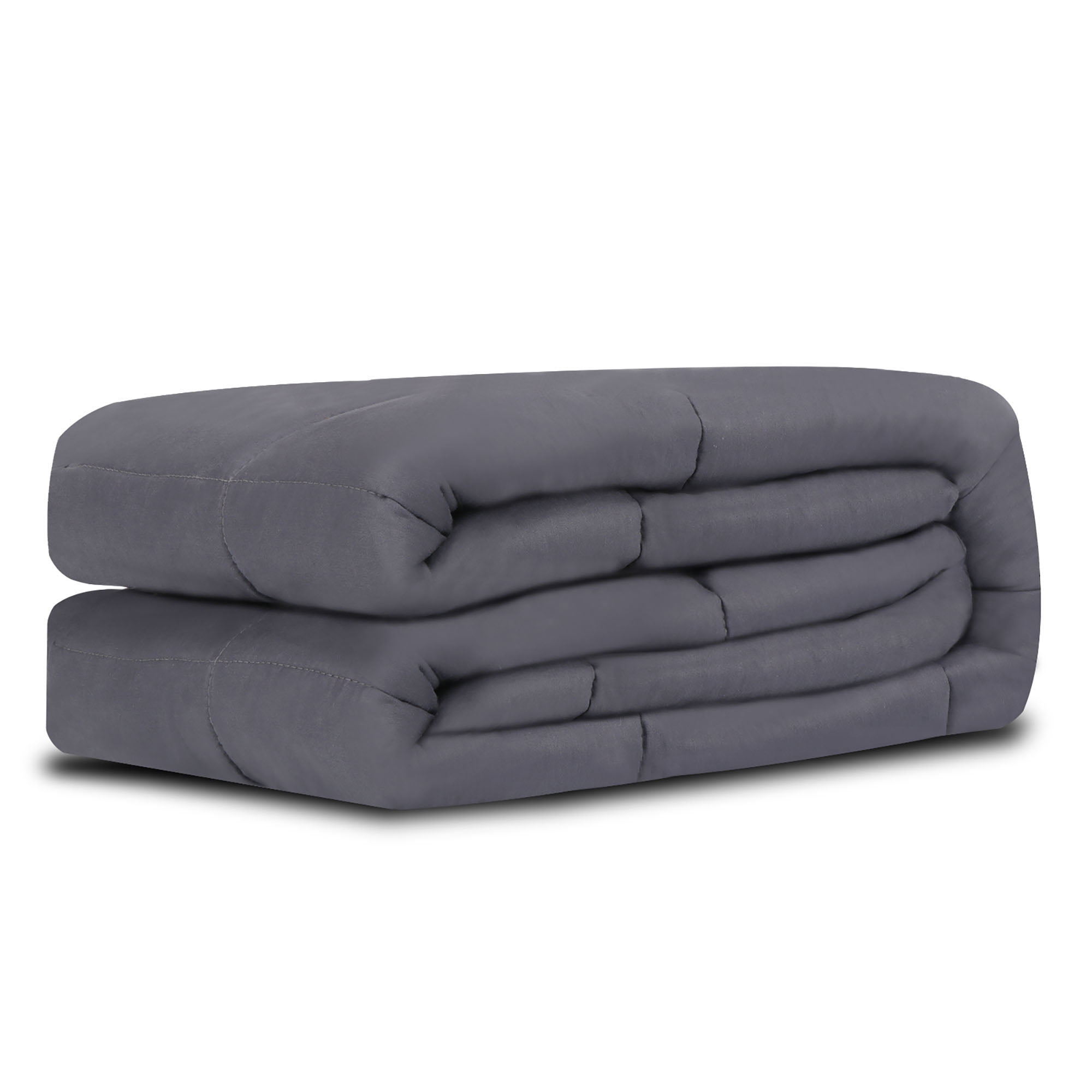 ZENSTYLE Quality Sleeping Full/Twin Size Cotton Weighted Blanket 48 x 72", 15lbs Deep Grey