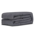 thumbnail image 6 of ZENSTYLE Quality Sleeping Full/Twin Size Cotton Weighted Blanket 48 x 72", 15lbs Deep Grey, 6 of 6