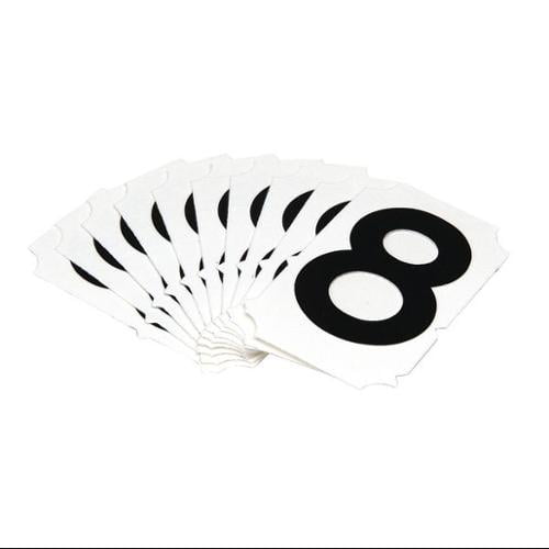 BRADY 5050 8 Carded Numbers and Letters, 8, PK 10