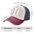 thumbnail image 3 of White Baseball Distressed Baseball Cap Dad Hats for Men Women Vintage Trucker Hat Low Profile Ball Caps, 3 of 7