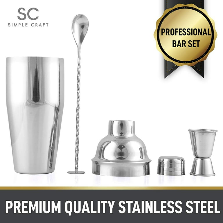 Cocktail shaker, stainless steel, 450ml, Bar Craft - Kitchen Craft