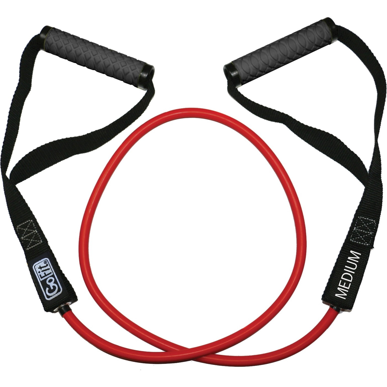 GoFit GF-4TUB-M(30) Pro-Grade Power Tubes with Handles (Red/30 Lbs.)