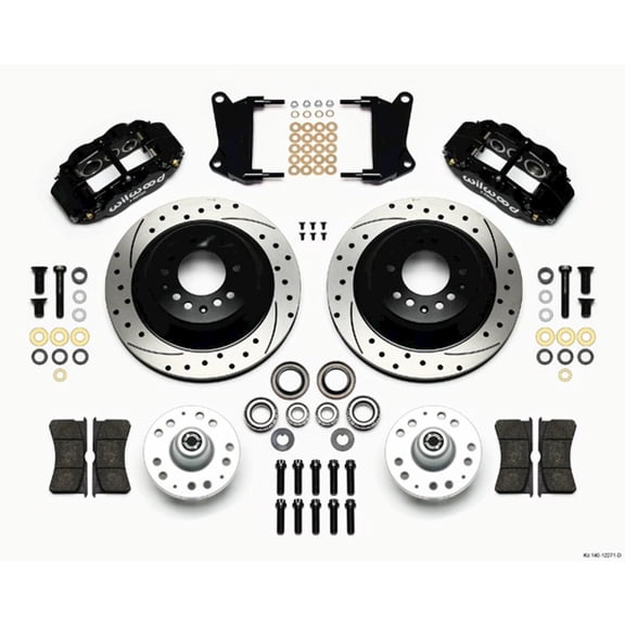 Wilwood Front Disc Brake Kit Blk 67-72 Camaro Nova 12.88