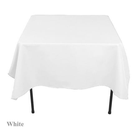 

15 pack 54 x 54 Square Overlay Tablecloth 100% polyester Wholesale Wedding (Color: White)