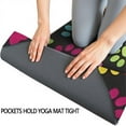 thumbnail image 3 of Colorful Animal Footprints Hot Yoga Mat Towel Non Slip for Hot Yoga - Quick-Drying Yoga Mat Cover with 4 Corner Pockets with Travel Bag - Hot Yoga Towel Non Slip Grip Moisture Wicking Sweat 70"x26", 3 of 6
