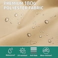 thumbnail image 5 of EastVita 15FT Patio Umbrella with Base Double-Sided Rectangular Outdoor Umbrella Ideal for Backyard Garden Deck Swimming Pool Beige, 5 of 5