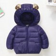 thumbnail image 2 of Abcomgle Toddler Girl Winter Coat 4t Cute Bear Ears Hooded Puffer Jacket Kids Lightweight Puffer Padded Winter Jacket for Toddler Boys Winter Warm Winter Coats for Boys, 2 of 6