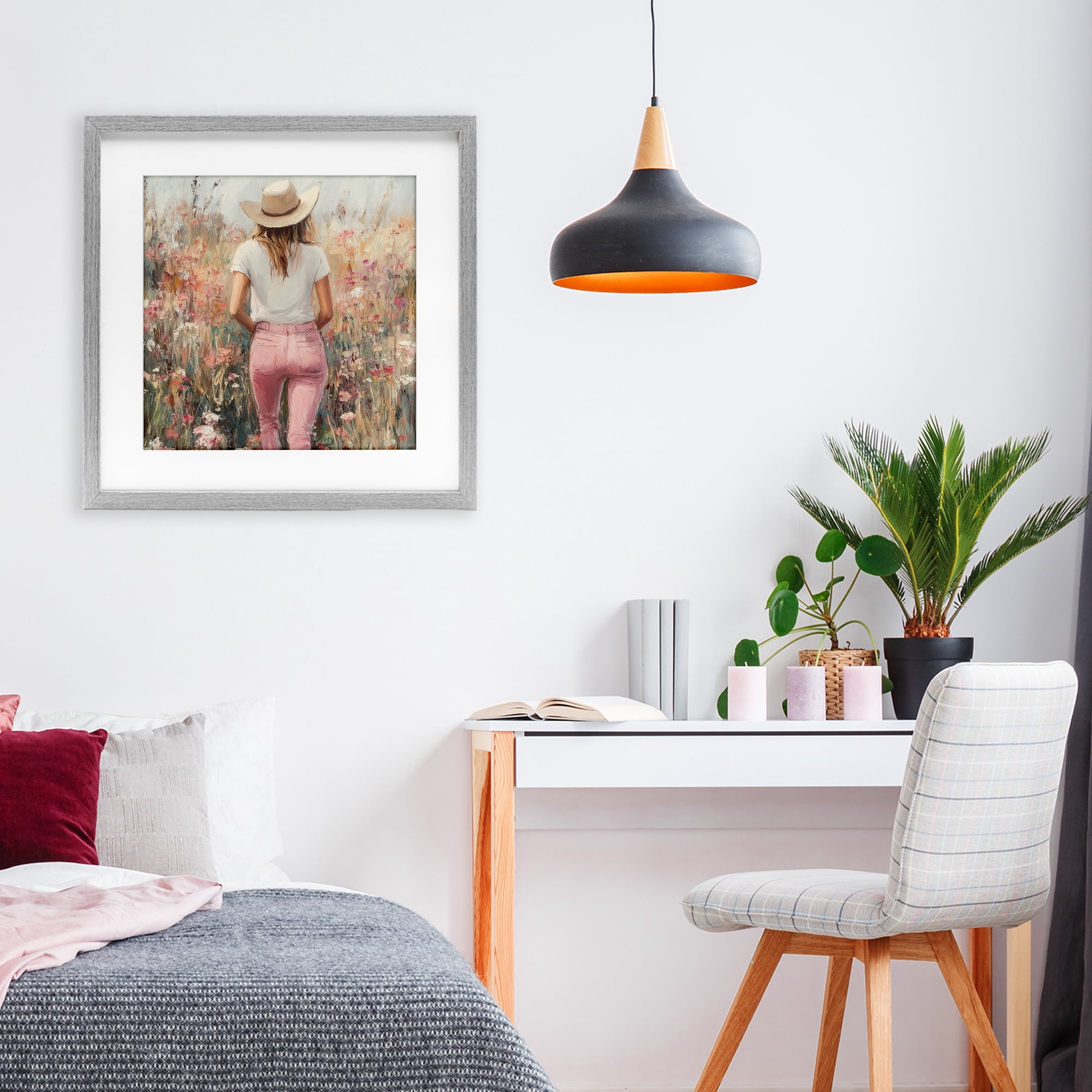 Stupell Industries Moment Of Peace Gray Framed Print Under Glass, design by Heidi Kuntz
