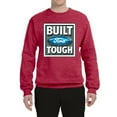 thumbnail image 2 of Wild Bobby, Ford Built Tough, Cars and Trucks, Unisex Crewneck Graphic Sweatshirt, Vintage Heather Red, Medium, 2 of 4