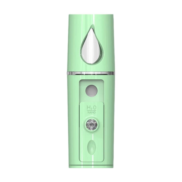 izador facial de mano recargable por USB para extensiones de pestañas, maquillaje diario Verde