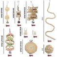 thumbnail image 5 of 13 Pcs Bird Wooden Toy Set Perch Stand Swing Rattan Ball Parrot Chewing Toys Bird Supplies With Bells, 5 of 6