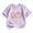 Purple, variant on Girls Crew Neck Printed Short Sleeve T-shirt for Back to School,Comfortable Casual Kids Tops,Matches Pants and Skirts