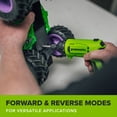 thumbnail image 6 of Greenworks Cordless 8V Power Screwdriver with 1/4" Hex Quick Connect and 5 Speed Clutch, SD306A1, 6 of 18