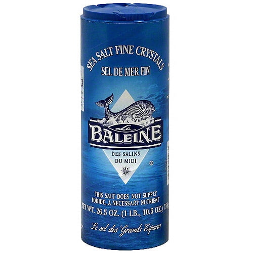 La Baleine Fine Crystals Sea Salt, 26.5 oz (Pack of 12)