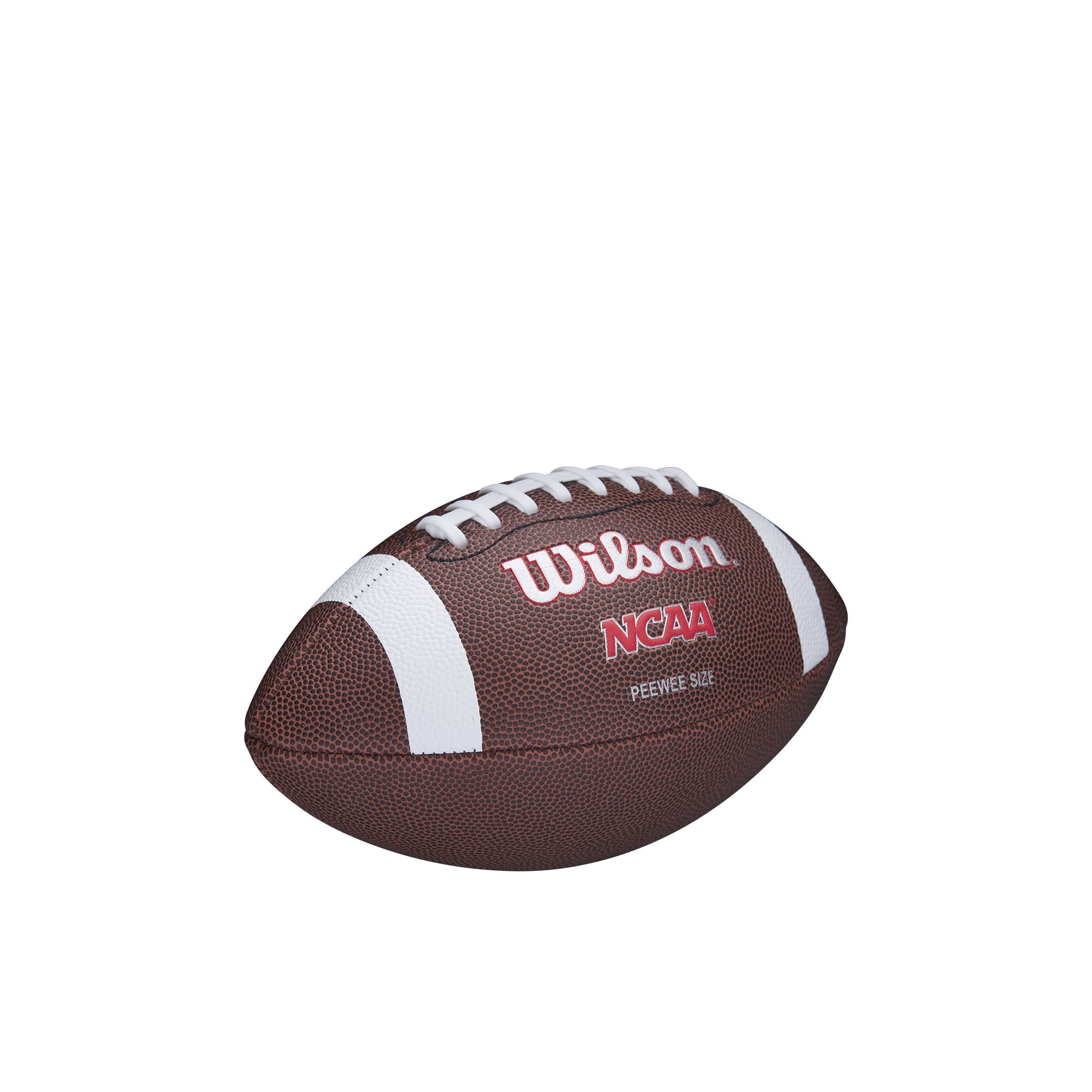 (2 pack) Wilson NCAA Red Zone Composite Football - Brown, Peewee Size (Ages 6-9)