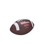 (2 pack) Wilson NCAA Red Zone Composite Football - Brown, Peewee Size (Ages 6-9)