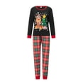 thumbnail image 2 of Fiomva Christmas Family Matching Pajamas Long Sleeve Pj Set Festival Party Sleepwear with Button S-XXL, 2 of 9