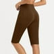 thumbnail image 4 of Karight Women Knee Length Leggings Yoga Capris High Waisted Tummy Control Yoga Pants Athletic Biker Shorts with Pockets, 4 of 6